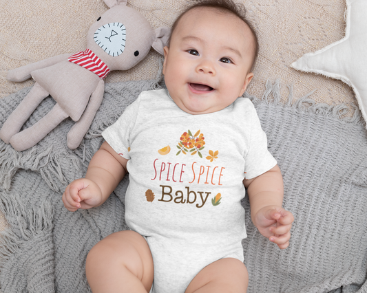 Spice Spice Baby | Cute Fall/Autumn Baby Onesie Bodysuit minimunchkinclothingco