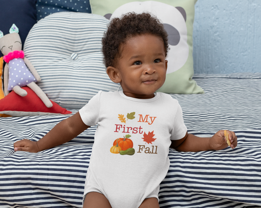 My First Fall | Cute Fall/Autumn Baby Onesie Bodysuit