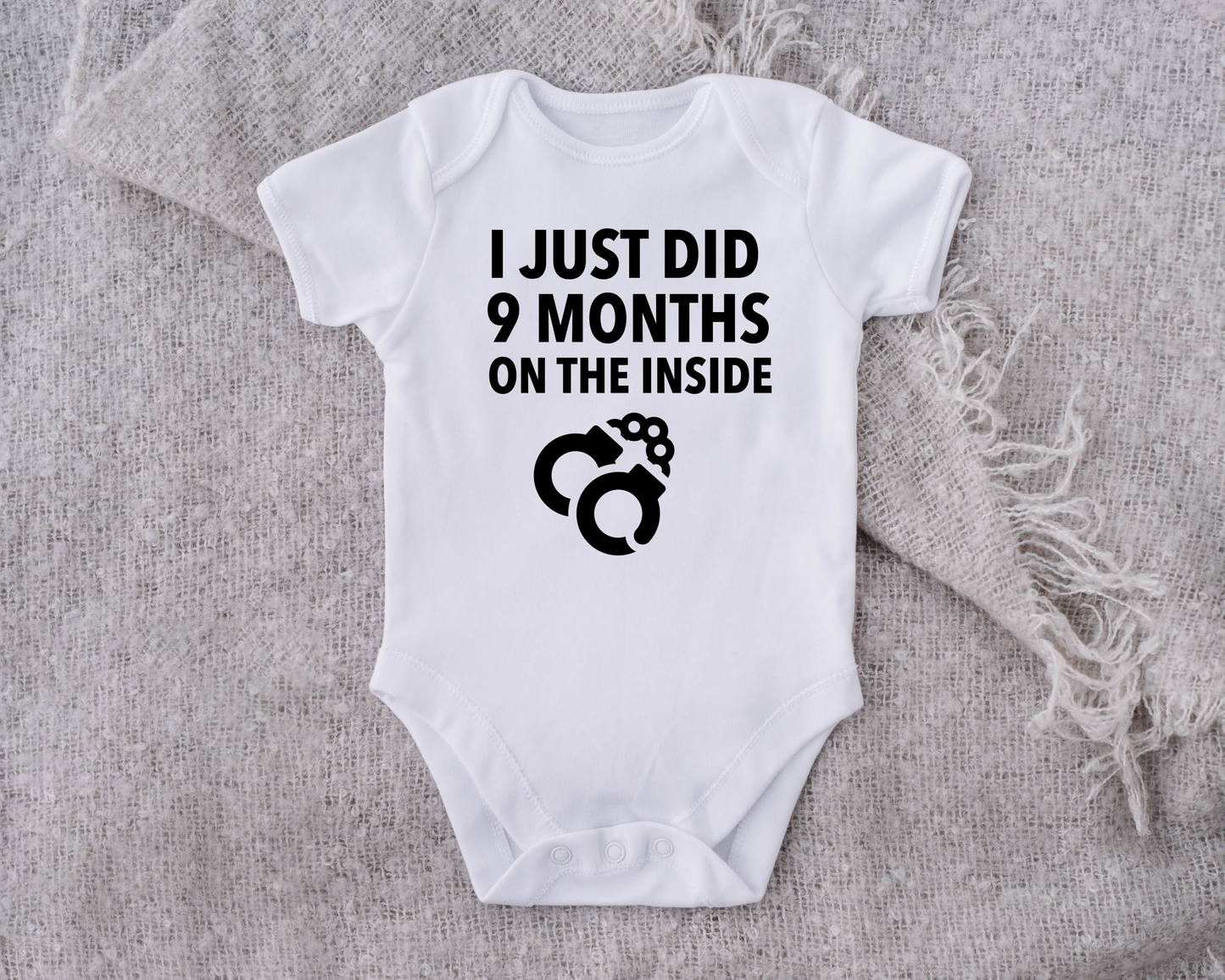 I Just Did 9 Months on the Inside | Funny Baby Onesie® Bodysuit
