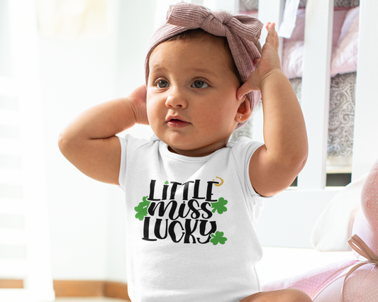 Little Miss Lucky - St. Patrick's Day Onesie® | Holiday Bodysuit