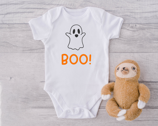Boo! | Cute Halloween Baby Onesie Bodysuit