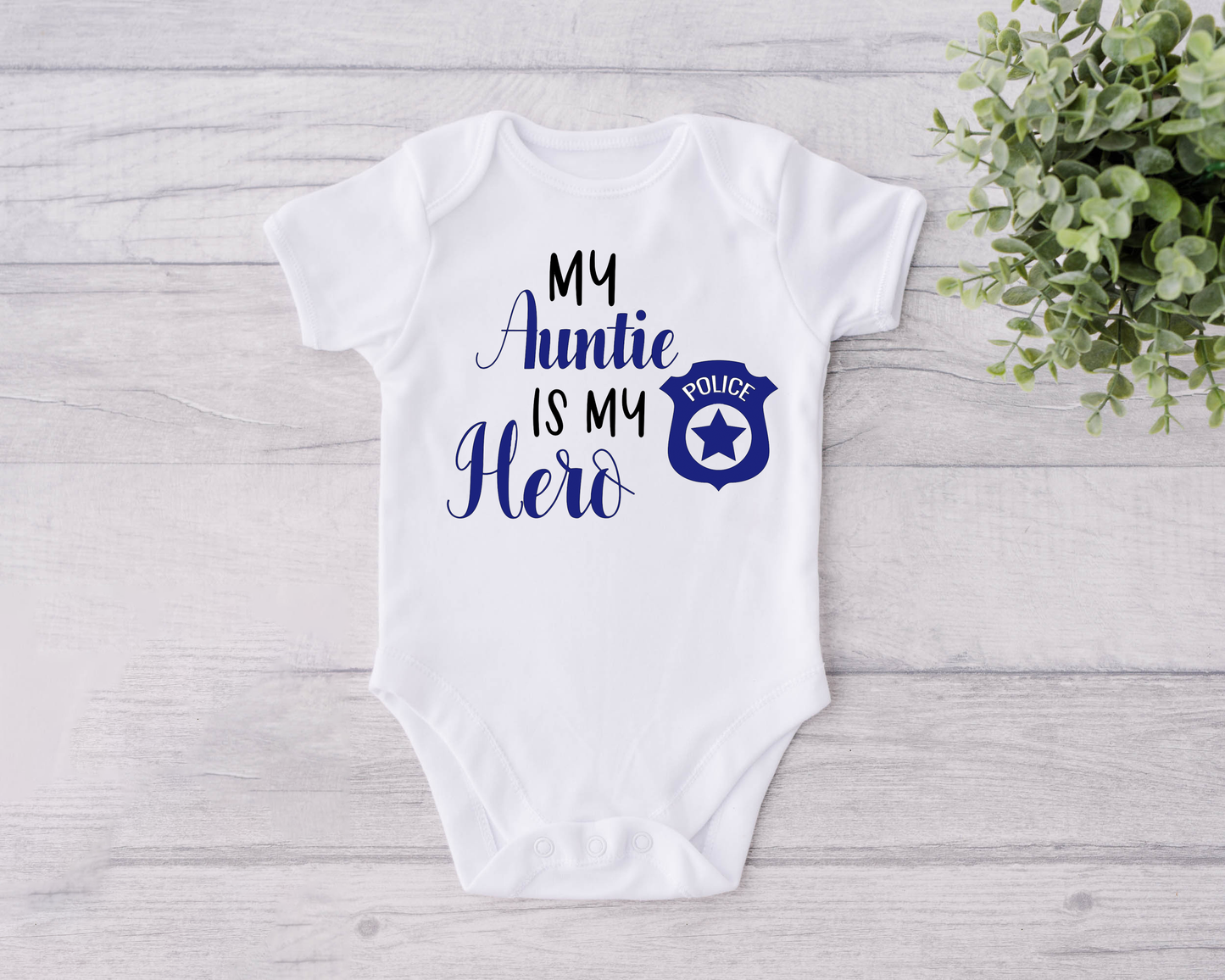 My Aunties is my Hero (Police Officer) Infant Bodysuit Onesie®