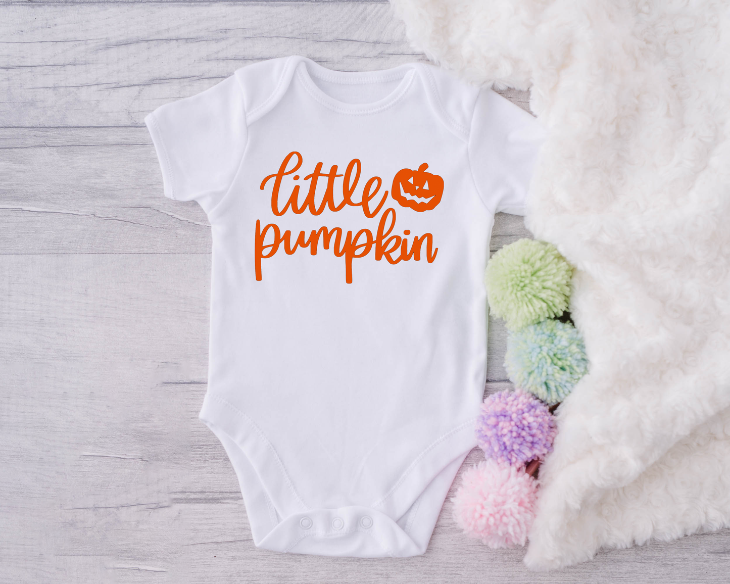 Little Pumpkin (v1) | Cute Halloween Baby Onesie Bodysuit