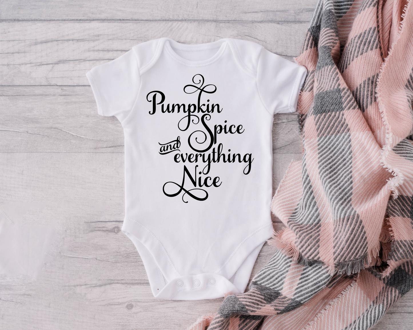 Pumpkin Spice & Everything Nice | Cute Halloween Baby Onesie® Bodysuit